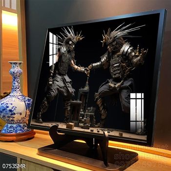 Tranh nghệ thuật deor trang trí tường nhà chiến binh Samurai huyền thoại