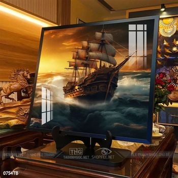 Tranh thuận buồm xuôi gió trang trí tường nhà