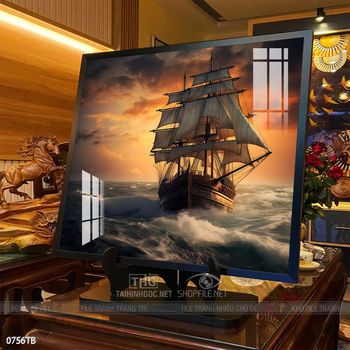 Tranh thuận buồm xuôi gió đẹp ấn tượng