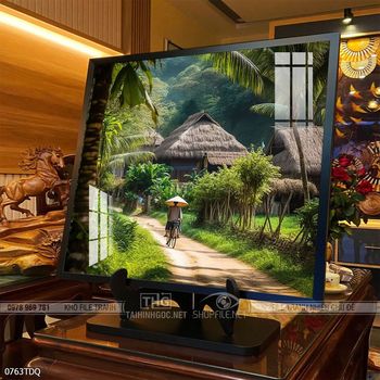 Tranh làng quê treo tường