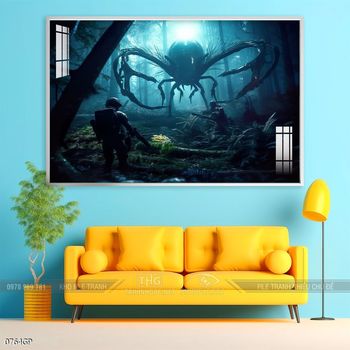 Tranh nghệ thuật phi hành gia treo trang trí tường