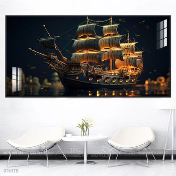 Tranh thuận buồm xuôi gió treo tường đẹp