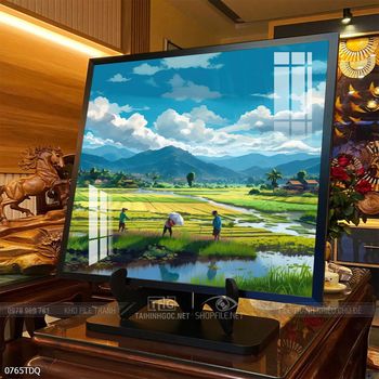 Tranh phong cảnh làng quê Việt Nam