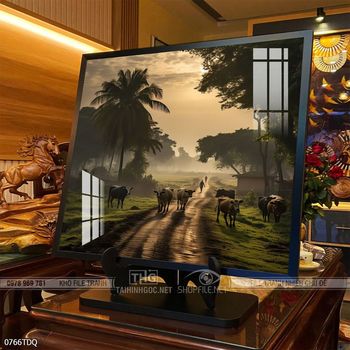 Tranh phong cảnh làng quê đẹp và ý nghĩa