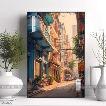 Tranh phong cảnh quê hương làng quê Việt Nam