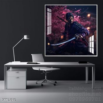 Mẫu tranh Nhật cổ Samurai