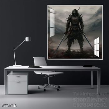 File tranh treo tường hình chiến binh Samurai