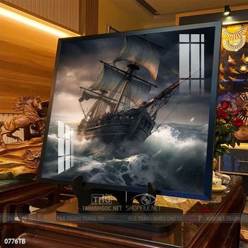 Tranh thuận buồm xuôi gió trang trí tường nhà