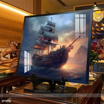 Tranh thuận buồm xuôi gió treo tường