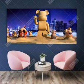 Tranh file gốc gấu bearbrick đẹp ấn tượng