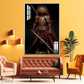 Mẫu tranh Samurai đẹp decor trang trí tường