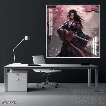 Tranh treo tường Samurai đẹp ấn tượng