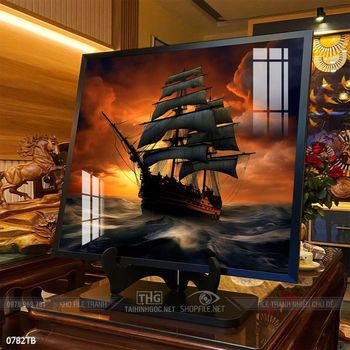 Tranh phong thủy thuận buồm xuôi gió tài lộc đẹp