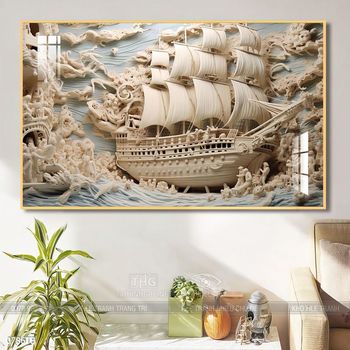 Tranh thuận buồm xuôi gió treo tường đẹp