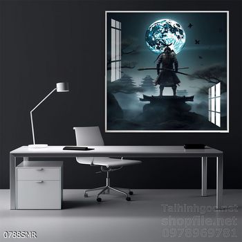 File tranh treo tường hình chiến binh Samurai