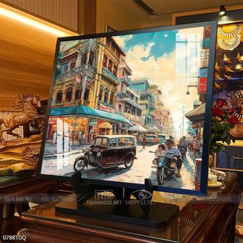 Tranh làng quê Việt Nam treo tường trang trí