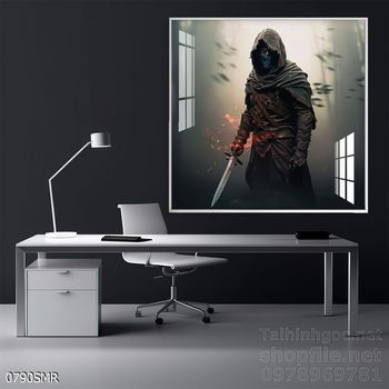 Mẫu Tranh chiến binh Samurai huyền thoại