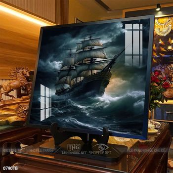 Tranh thuận buồm xuôi gió treo tường