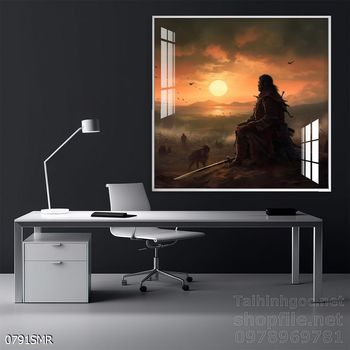 Tranh Samurai decor trang trí tường nhà trang trí tường