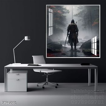 Tranh treo tường Samurai đẹp ấn tượng