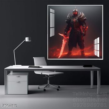 Tranh treo tường nghệ thuật hình Samurai Nhật Bản