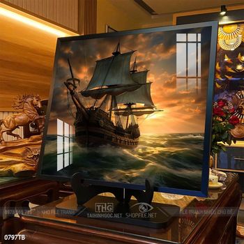 Tranh thuận buồm xuôi gió treo tường đẹp