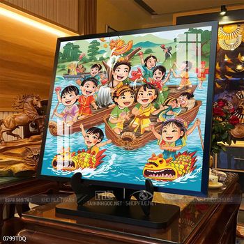 Tranh làng quê treo tường