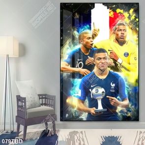 Tranh cầu thủ trẻ nổi tiếng Mbappe Kylian