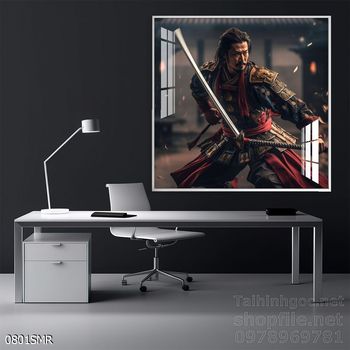 Tranh nghệ thuật treo tường chiến binh Samurai Nhật Bản