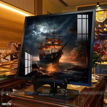 Tranh thuận buồm xuôi gió treo tường