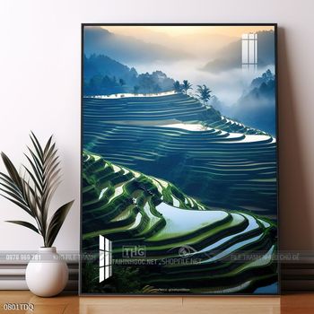 Tranh phong cảnh làng quê Việt Nam