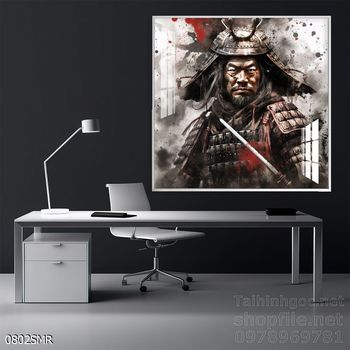 File tranh treo tường hình chiến binh Samurai