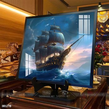 Tranh thuận buồm xuôi gió treo tường