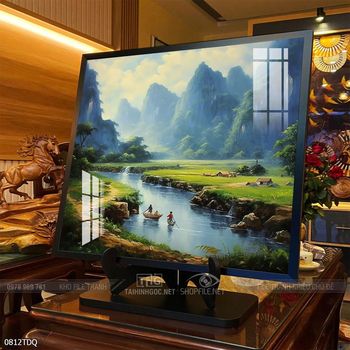 Tranh làng quê Việt Nam treo tường trang trí