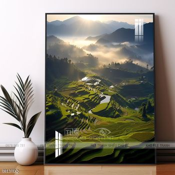 Tranh phong cảnh làng quê Việt Nam