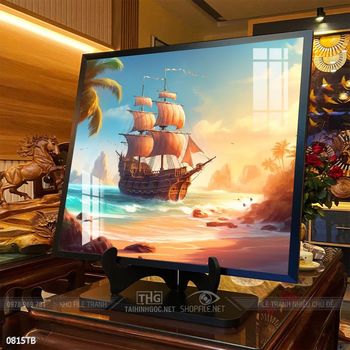 Tranh phong thủy thuận buồm xuôi gió tài lộc đẹp