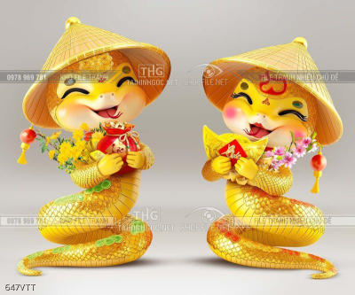 File psd cặp rắn vàng đội nón File psd cặp rắn vàng đội nón