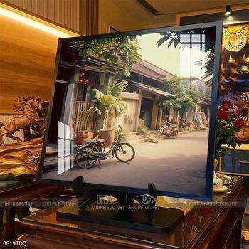 Tranh làng quê phong cảnh yên bình