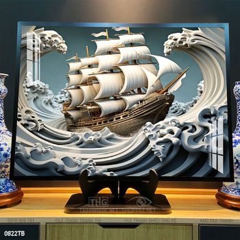 Tranh thuận buồm xuôi gió đẹp ấn tượng