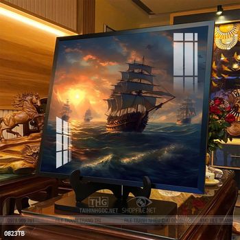 Tranh thuận buồm xuôi gió treo tường