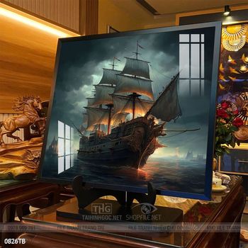 Tranh phong thủy thuận buồm xuôi gió tài lộc đẹp