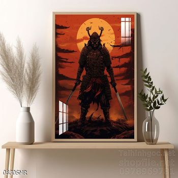 Mẫu Tranh chiến binh Samurai huyền thoại
