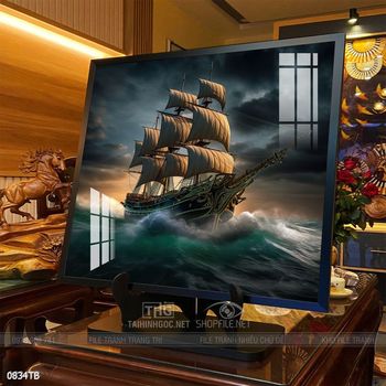 Tranh thuận buồm xuôi gió treo tường