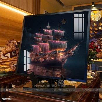 Tranh phong thủy thuận buồm xuôi gió tài lộc đẹp