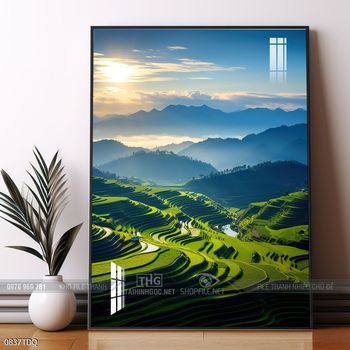 Tranh phong cảnh làng quê Việt Nam