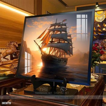 Tranh thuyền buồm và cảnh biển