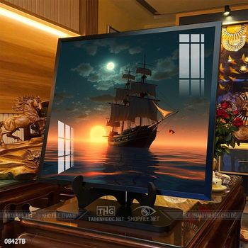 Tranh thuận buồm xuôi gió trang trí tường nhà