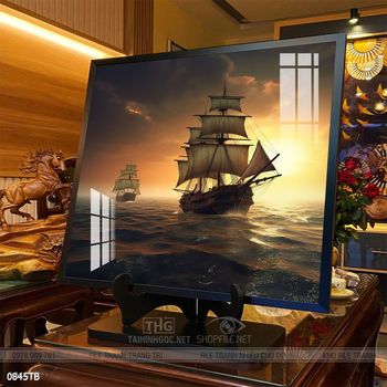Tranh thuận buồm xuôi gió treo tường