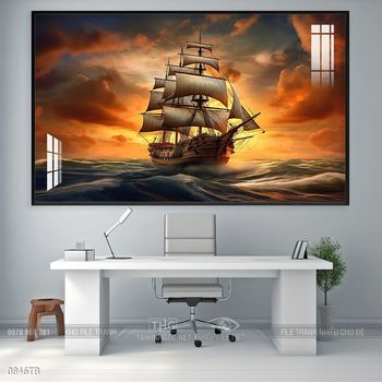 Tranh thuận buồm xuôi gió đẹp