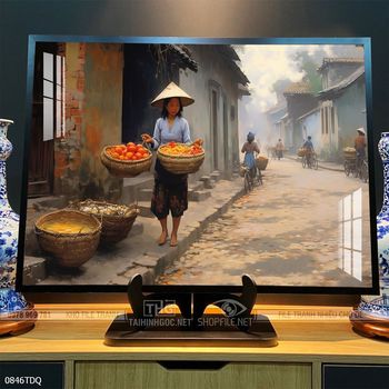 Tranh phong cảnh làng quê Việt Nam